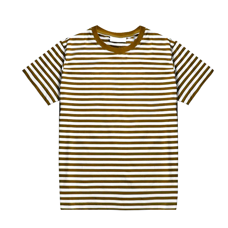 Wholesale cotton quick dry tee shirt custom black and white stripe t shirt