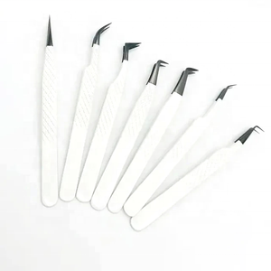 Pince à épiler d'extension de cils personnalisée Cils de marque privée forte tenue mince et droite Volume pince à épiler - Product Image 4