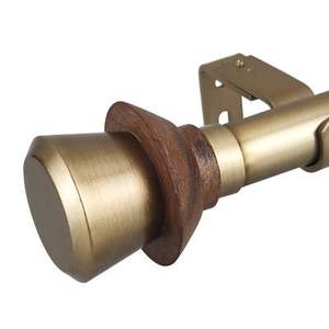 Artistic spiral shaped <b>curtain</b> rod <b>finials</b> made from durable metal adding stylish flair to your home window treatments - Product Image 6