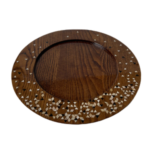 EID plateau rond stockage chocolat plateau de service avec couvercle serpillière en bois pour Ramadan fabriqué au VietNam - Product Image 3