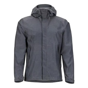 Chaqueta impermeable de senderismo recubierta de alta calidad para hombres, venta al por mayor, cortavientos con logotipo personalizable con capucha, chaqueta de lluvia con cremallera completa - Product Image 1