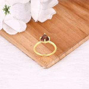 925แหวนเงินแท้สีชมพูทัวร์มาลีนสีเหลืองทองชุบล้านล้านออกแบบออกแบบขายส่งเครื่องประดับ - Product Image 4