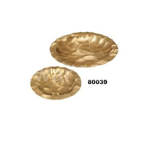 Platos laterales redondos de Metal Dorado de la mejor calidad, 2 uds., para mesa de comedor y decoración de encimera de cocina - Product Image 2