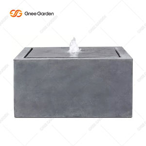 Fuente de Agua Eléctrica Rectangular de Aluminio Negro Resistente a la Intemperie para Jardín y Patio, Venta al Por Mayor de Fábrica - Product Image 6