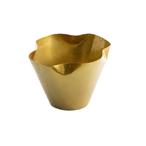 Design tendance en laiton Fruits secs chocolat bol de service forme ronde taille personnalisée couleur or bol de service alimentaire - Product Image 1