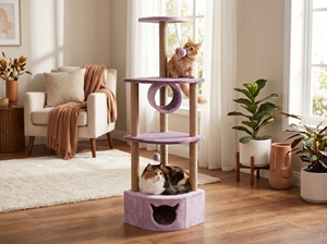 Amistar Cat Oasis – Griffoir tunnel de luxe pour chat, aire de jeux multifonctionnelle pour toutes les races et tailles - Product Image 5