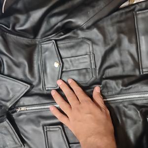 Blouson de motard en daim noir pour femme, cuir doux, boutique en ligne, personnalisation de style, logos, vestes pour femmes - Product Image 1