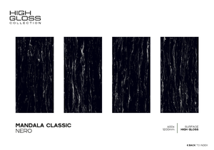 Azulejos de Cerámica de Porcelana Brillante de Estilo Moderno, 600*1200 mm, 8 mm de Grosor, Absorción de Agua <0.5%, para Paredes Interiores de Villas y Salas de Estar - Product Image 2
