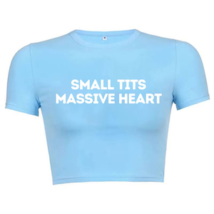 Personalizable transpirable de secado rápido sostenible mujer Sexy recortada Top bebé Camiseta estilo Harajuku apliques personalizados Decoración - Product Image 5