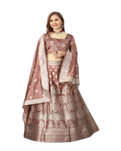 คุณภาพสูงแฟนซีจากอินเดีย Lehenga Choli ล่าสุดชาติพันธุ์สวมใส่ Lehenga งานแต่งงานและงานปาร์ตี้สวมใส่ Lehenga Choli สําหรับสุภาพสตรี - Product Image 1