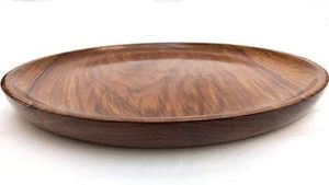 Assiette en bois de Sesham, assiette de service, assiette de service à pizza pour la maison et la cuisine (taille-8 pouces/21 cm.) - Product Image 3