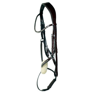 Brida de Alta Calidad para Caballo, con Diadema de Cristal, Almohadilla Central de Piel de Oveja Suave, Equipo Ecuestre, Brida de Cuero Personalizable - Product Image 2