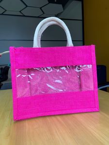Eco-friendly Reusable Perfect Corporate Gifting Custom Jute <b>Bags</b>, Coarse Jute Hamper <b>Bags</b>,promotional Jute Gifting Handbags - Product Image 4