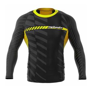 Chemises de Compression pour hommes, Rashguard personnalisé de qualité supérieure, vente en gros de chemises de Compression de Fitness imprimées à manches longues pour hommes Rashguard - Product Image 3