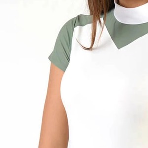 Camisas de Polo Ecuestres de Manga Corta para Competición 2025, Capas Base Elásticas, Camisas de Montar a Caballo para Mujer, Modernas y de Lujo con Cremallera - Product Image 3
