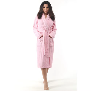 OYA HOME Unisex Long Terry Shawl Collar Spa Robe para hombres y mujeres Hecho en Turquía Colección de primavera - Product Image 1