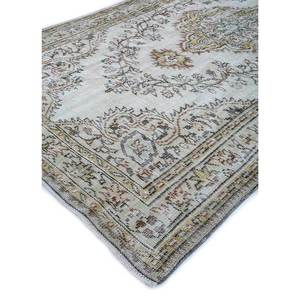 พรมขนสัตว์ถักมือสไตล์วินเทจ สีเบจและสีน้ำตาล ลายเหรียญแบบนามธรรม รูปทรงสี่เหลี่ยมผืนผ้า สำหรับบ้านและห้องนั่งเล่น พรมปูพื้นทางเดิน-Pae-362 - Product Image 2