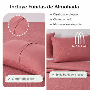 Cubrecama de Verano MANEMI con 1 o 2 Fundas de Almohada, Varios Tamaños - Product Image 4