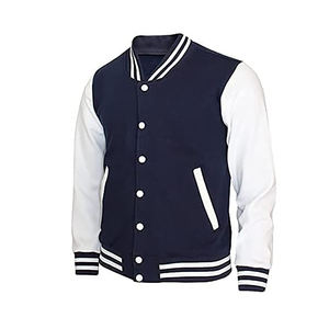 Hecho en fábrica Precio bajo Nueva mejor calidad Hecho a medida Adulto y joven Letterman Jacket Color Fleece Varsity Jacket para hombres Custom - Product Image 6