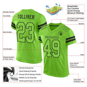 Maillot de football américain Elite Fit pour la pratique du jeu d'entraînement des jeunes Vêtements de sport respirants Uniforme de performance léger - Product Image 2