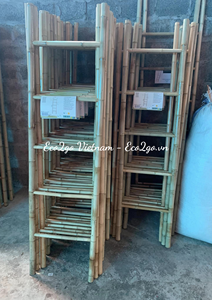 Escalera de bambú biodegradable respetuosa con el medio ambiente/escalera de bambú para baño/estante de escalera de bambú con diseño personalizado - Product Image 6