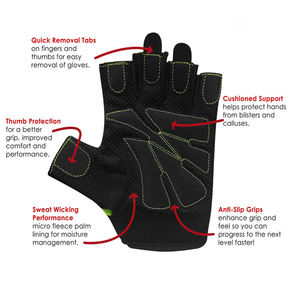 Gants de gymnastique en cuir doux et respirant, gants de protection et de sécurité pour le sport, gants d'haltérophilie pour hommes - Product Image 3