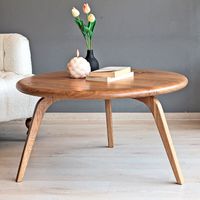 Table basse en bois - Meuble de salon portable, durable, écologique, design moderne pour les espaces de détente à domicile