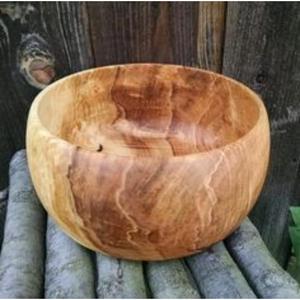 Cuencos grandes de madera hechos de materiales de origen ético para utensilios de cocina ecológicos y sostenibles - Product Image 1