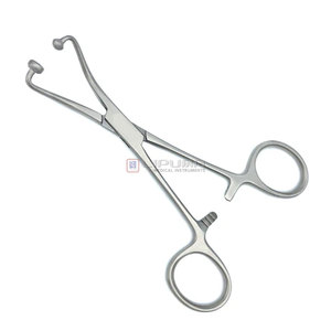 Haute qualité 9 cm boule et douille serviette pince verrouillage Instruments médicaux chirurgicaux 5.25 13.5 cm Durable stérilisable - Product Image 1