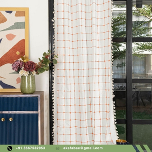 <span class=keywords><strong>2025</strong></span> New Arrival Tùy Chỉnh In Sang Trọng Phòng Khách Cửa Rèm Cửa 100% Chất Liệu Cotton Rèm Cửa Rèm Cửa Sổ Rèm - Product Image 5