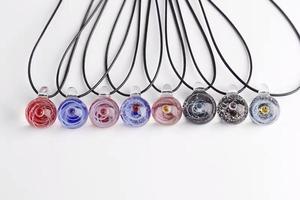 Bola de cristal soplada a mano con planetas y estrellas, globo decorativo, pieza de arte. - Product Image 2