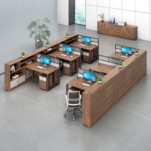 Mesa de Juntas Ejecutiva Moderna, Escritorio de Conferencia de Madera de Lujo, Conjunto de Sillas Ergonómicas de Malla para Oficina, Muebles para Sala de Reuniones Comercial - Product Image 5