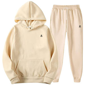 Logo personnalisé vierge Jogger Ensemble de sweat à capuche Nouvelle mode Couples Sportswear Survêtement Hommes 2 pièces Survêtements Ensembles - Product Image 1