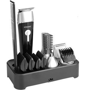 Kit de toilettage 5-en-1 pour homme, tondeuse électrique étanche pour cheveux et barbe, tondeuse rechargeable pour nez et oreilles, produit ménager en plastique - Product Image 5