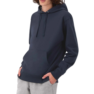 Premium Mid-Weight Fleece Winter <b>Hoodie</b> with Tonal Script Casual Pullover Top OEM Service Drawcord Front Pocket Unisex - Product Image 5