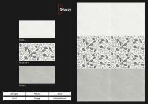 Azulejos de cerámica modernos para interiores, 300x600 mm, para baño y cocina, con acabado brillante o mate, superficie con efecto de azúcar tallado, diseño de lujo para paredes interiores. - Product Image 5