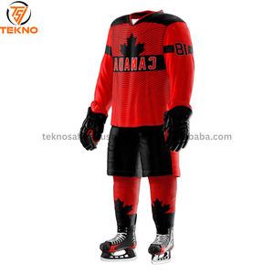 Nuevo 2025 100% poliéster transpirable equipo de alta calidad transpirable campo Hockey Jersey sublimación hockey sobre hielo servicio OEM - Product Image 2