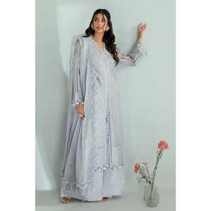 Ensemble de costume en tissu brodé pour femmes en 3 pièces avec dupatta brodé DN-62003, comprenant un shalwar et un churidar - Product Image 3