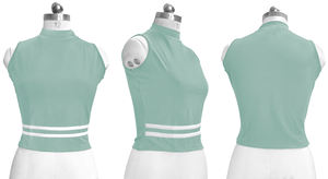 Best Indian Boutique Comfortable <b>Women's</b> <b>Top</b> Casual Party Wear Exclusive Stretchy Fabric Long Sleeve <b>Tank</b> Style Optimal Body Fit - Product Image 5