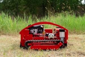 1300mm切断幅ダブルデザインブレードMordenスタイルトラックリモートコントロール360回転より大きなロボット芝刈り機草カッター - Product Image 4