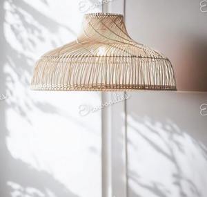 Meilleur prix abat-jour en bambou tissé à la main lustre en osier moderne pour salon chambre à manger - Product Image 6