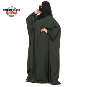 Nouvelle robe abaya musulmane pour femmes, modèle uni, couleur unie, conçue sur mesure, respirante, légère, à manches longues, en polyethersulfone - Product Image 4