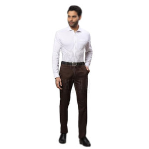 Custom Print Logo Cotton <b>Men</b> Slim Fit Mid Waist Straight Casual <b>Trouser</b> Button Fly Lightweight Eco-Friendly Breathable Pakistan - Product Image 5