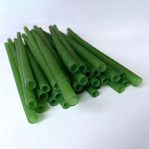 Pajita de arroz ecológica, pajitas comestibles para beber, accesorios para bar, logotipo personalizado, marca privada - Product Image 1
