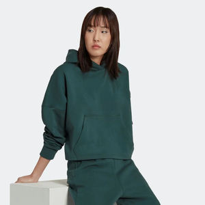 Femmes décontracté imprimé polaire coton col en v sweat à manches longues pull à capuche goutte-épaule hiver pull respirant tissé - Product Image 4