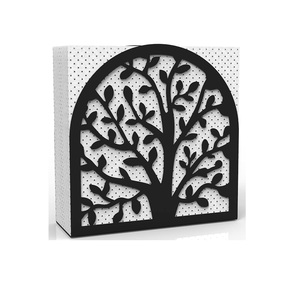 เครื่องจ่ายทิชชู่แบบตั้งได้ทำจากโลหะสำหรับห้องครัวร้านอาหารโรงแรมหรือคาเฟ่ใช้วัสดุเหล็กทนทาน - Product Image 1