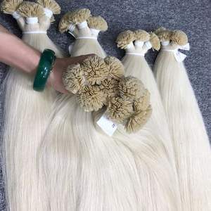 Extensions de cheveux humains vierges Non-Remy vietnamiennes blondes droites à double pointe plate de haute qualité avec double trame en machine pour femmes - Product Image 6