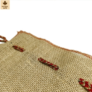 Jute <b>Christmas</b> Gift <b>Bag</b> Drawstring Closure for <b>Christmas</b> Promotion Gift Packaging Custom Branding Bulk Wholesale Private Label - Product Image 3