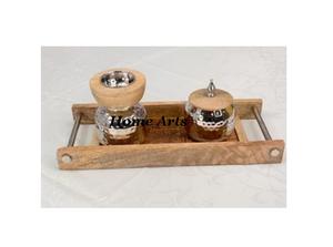 Brûleur de Bakhoor de forme ronde en bois Mabkhar de meilleure qualité pour la décoration d'hôtel et de restaurant - Product Image 4