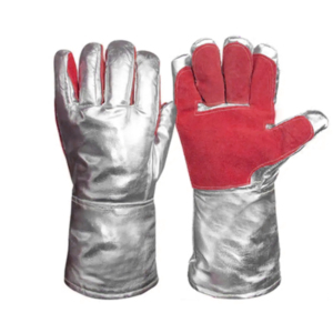 Gants de soudage en cuir de vachette aluminisé robuste XL Sécurité industrielle Protection des mains Construction Aramide anti-incendie - Product Image 4